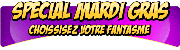 Sp�cial Mardi Gras: -10% sur le rayon costumes! Choisissez votre fantasme...