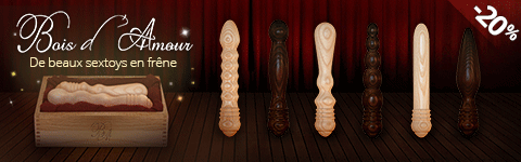 Offre de lancement Bois D'Amour -20% sur tous les godes en bois de la marque