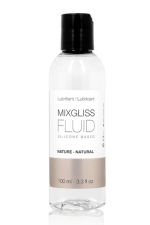 Mixgliss silicone - Fluid Nature 100ml : Des sensations magiques avec un lubrifiant intime soyeux au pouvoir extra glissant, à base de silicone.
