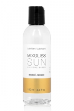Mixgliss silicone - Sun Monoi 100ml : Un lubrifiant envoutant, au parfum ensoleillé pour un moment d'évasion et de plaisir insouciant !