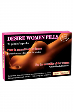 Desire Women Pills  (20 gélules) : Pour stimuler le désir et exalter le plaisir chez la femme. Formule naturelle de nouvelle génération.