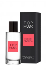 Parfum sensuel pour homme Top Musk : Eau de toilette / parfum d'attirance pour homme permettant d'attirer les femmes en éveillant leur désir. Flacon de 50ml.