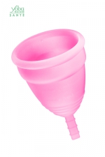 Coupe menstruelle Rose Yoba Nature : Coupe menstruelle 100% silicone Premium, coloris rose, disponible en 2 tailles, par Yoba Nature.