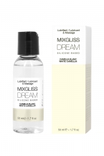 Mixgliss silicone - Camelia blanc - 50ml : Fluide 2 en 1 massage et lubrifiant riche en silicone, parfum camélia blanc.