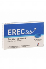 Erectab (20 comprimés) - Stimulant sexuel  : Stimulant sexuel pour homme qui aide à améliorer l'érection et la virilité - action immédiate.
