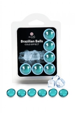 6 Brazilian Balls - effet frais : La chaleur du corps transforme la brazilian ball en liquide glissant à effet frais, votre imagination s'en trouve exacerbée.