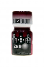 Poppers Amsterdam zero 10ml : Avec sa formulation hybride amyle + Propyle, ce poppers est le plus puissant de la marque Amsterdam.