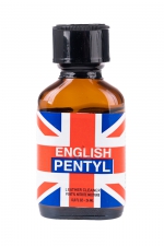 Poppers English Pentyl 24ml : Le poppers Made in England à base de nitrite de pentyle, pour celles et ceux qui apprécient les arômes d'ambiance les plus forts.