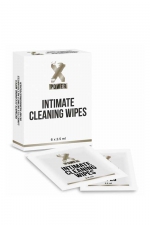 6 lingettes nettoyantes - XPower : 6 lingettes nettoyantes Intimate Cleaning Wipes format pocket, pour nettoyer et rafraîchir les parties intimes en toutes circonstances.
