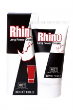 Crème retardante Rhino Long Power Cream 30ml - HOT : La crème intime pour homme indispensable pour prolonger le plaisir et retarder l'orgasme masculin.