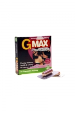 G-Max Power Caps Femme (2 gélules) : Le booster de Libido pour femmes 100% naturel : augmente le Désir et le Plaisir. Effets Puissants et Rapides.