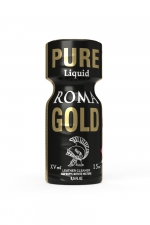 Poppers Roma Gold 15 ml : Puissant arôme aphrodisiaque à base de propyle, idéal pour les amateurs de soirées débridées.