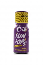 Poppers Fun Pop's Propyl 15ml : Arôme d'ambiance aphrodisiaque fun et festif composé de nitrite de propyle, aux effets puissants et rapides.