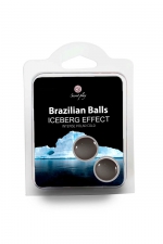 2 Brazilian balls Effet Iceberg : Set de 2 boules brésiliennes avec effet Iceberg / Froid polaire intense, par Secret Play.