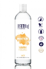 Lubrifiant chauffant base eau 250 ml - BTB : Gel intime à base d'eau, Végan, compatible avec les préservatifs, avec effet chauffant pour booster les sensations.