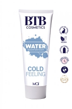 Lubrifiant rafraichissant base eau 100 ml - BTB : Gel intime à base d'eau, Végan, compatible avec les préservatifs, avec effet rafraichissant pour booster les sensations.