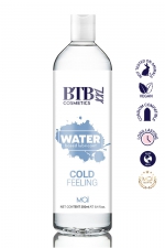 Lubrifiant rafraichissant base eau 250 ml - BTB : Gel intime à base d'eau (250ml), Végan, compatible avec les préservatifs, avec effet rafraichissant pour booster les sensations. 