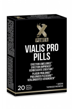 Vialis Pro pills (20 gélules) : A la fois un stimulant sexuel à effet rapide qui accroit le plaisir, améliore l'érection et un retardateur d'éjaculation.