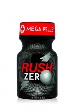 Poppers Rush Zero 10 ml : Poppers hybride Pentyle + propyle (9ml), des sensations hyper puissantes et fermeture  Mega Pellet.
