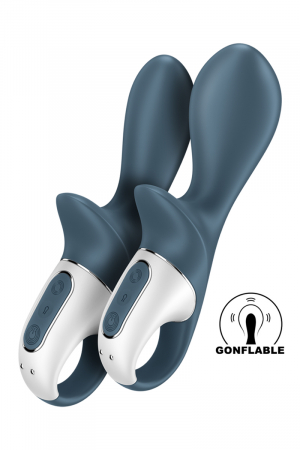 Vibro gonflable Satisfyer Air Pump Booty 2  : Vibro spécial anal en silicone biocompatible, rechargeable et gonflable avec diamètre réglable pour accroitre les sensations. 
