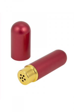 Inhalateur de poppers rouge - Litolu : inhalateur de poppers en aluminium rouge, étanche, pour transporter votre  arôme favori en toute sécurité et conserver sa puissance.