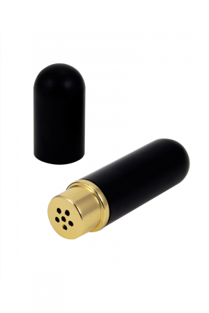 Inhalateur de poppers noir - Litolu : inhalateur de poppers en aluminium noir, étanche, pour transporter votre  arôme favori en toute sécurité et conserver sa puissance.